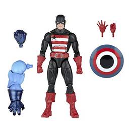 Boneco Marvel Legends Series, Build-a-Figure, Figura 15 cm e Acessórios - Agente Americano - F4796 - Hasbro