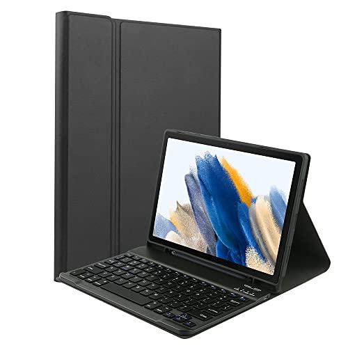 Mibee Estojo protetor portátil removível para tablet com slot para caneta teclado BT compatível com Samsung Tab S6 Lite 2022/P613/P619 Preto