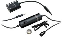 Microfone de Lapela Audio Technica Atr3350is Omnidirecional Condensador Com Bateria - ATR3350xiS