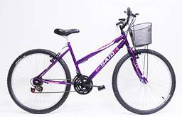 Bicicleta Aro 26 Feminina De Passeio 18 Marchas Saidx (Violeta)