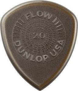 Jim Dunlop Palhetas de guitarra Flow Standard Grip 2,0 mm (549R2.0)