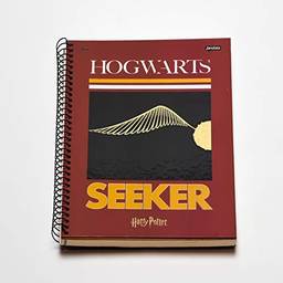Caderno Espiral Capa Dura Universitário 10 Matérias Harry Potter Seeker FSC 200 Folhas, Jandaia