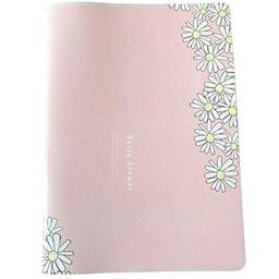 Caderno diario para anotações folhas pautadas facil de carregar na bolsa