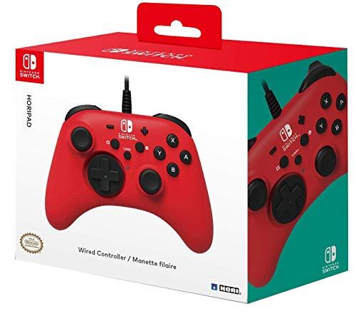 Nintendo Switch HORIPAD Wired Controller (Red) by HORI - Licensed by Nintendo