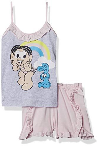Pijama Infantil Feminino Turma Da Mônica Tam.10