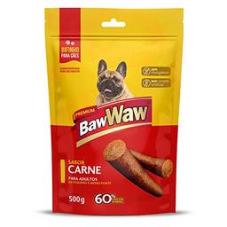 Bifinho Baw Waw para cães pequeno porte sabor Carne 500g