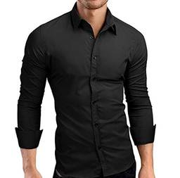 Camisa Masculina Slim fit Luxo Basic (M)