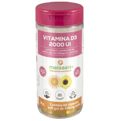 Vitamina D3 2000 Ui, Meissen, 250 Mg, 60 Cápsas, Multicor