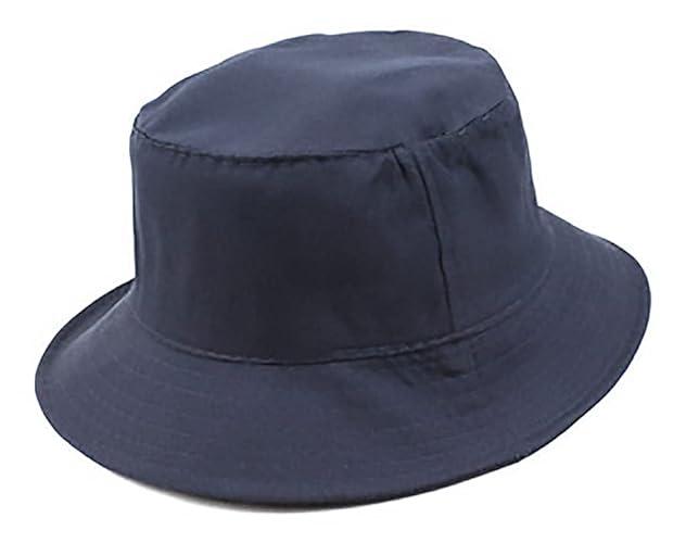 chapéu bucket hat Infantil 2 A 5 Anos moda verão X-02 (Azul-Escuro)