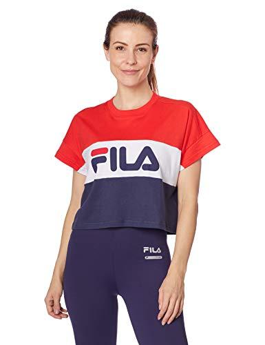 Camiseta Maya II, Fila, Feminino, Vermelho/Branco/Marinho, G