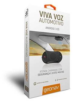 Viva Voz Automotivo, Bluetooth, Preto, HF88, Geonav