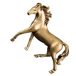 TOYANDONA 1 PC Brass Horse Fatuetas Decoração de Casa Escultura de Animal de Cavalo Decorativo Traga para Casa Feng Shui Galopando a Decoração de Mesa para Coleta de Presentes