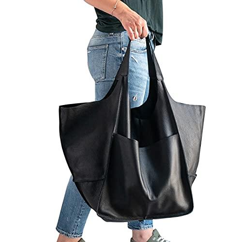 Bolsa tote feminina grande de couro PU bolsa de mão bolsa de mão de ombro bolsa casual bolsa transversal