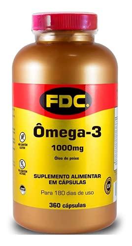 Omega 3 FDC Vitamins 360 Caps 1000 Mg Fish Oil Importado 360