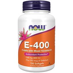 NOW Foods - Vitamina E 400 UI - 100 Cápsulas gelatinosas
