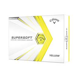 Bolas de golfe Callaway Supersoft 2021, amarelas