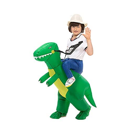 NEARAY Fantasia Inflável de dinossauro para crianças Adulto, Dia das Bruxas Fantasia Inflável Adulto, festa de Halloween cosplay mascarada acessórios de fantasia de Animal Inflável (90cm-120cm)