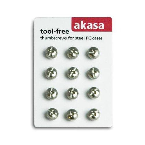 Parafuso Thumbscrew para Gabinete - tool free - 12 unidades - Akasa AK-MX005