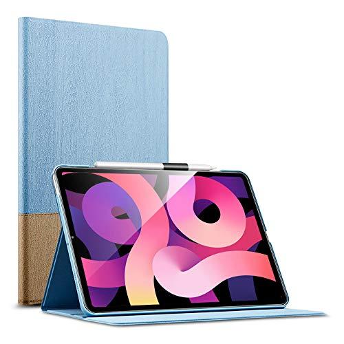 ESR Folio Case for iPad Air 4 2020 10.9 Inch [Auto Sleep/Wake Book Cover] [Supports Pencil 2 Wireless Charging] Urban Premium Series -Sky