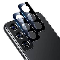 Protetor de lente de câmera ESR compatível com Samsung Galaxy S22/S22 Plus (2022), vidro temperado ultrafino resistente a arranhões, pacote com 2, preto