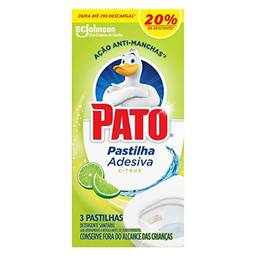 Desodorizador Sanitário Pato Pastilha Adesiva Citrus 3UN 20% Desconto