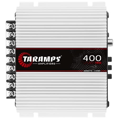 Amplificador 400 TRIO 2 OHMS Classe D, Taramps, Branco, Pequeno