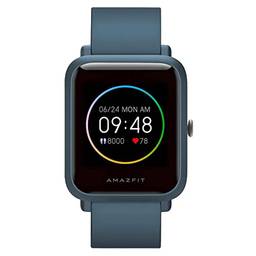 Amazfit Bip S Lite Smart Watch Fitness Tracker, 30 dias de vida útil da bateria, 1,28" sempre ligado, 14 modos esportivos,5 ATM resistente à água, para o iPhone Android (Blue)