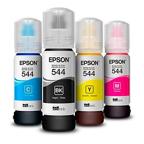 Kit 4 cores Refil Tinta Epson T544 Original L3110 L3150 - Lacrado
