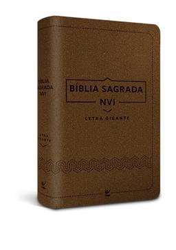 Bíblia nvi Letra Gigante - Luxo Marrom