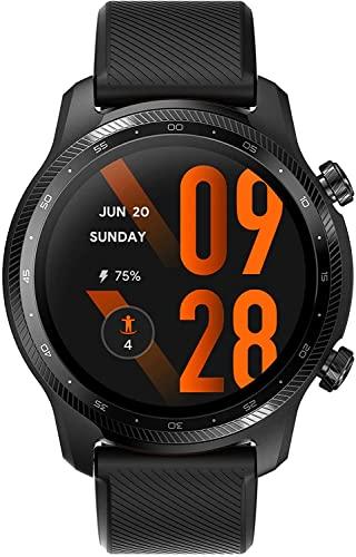 TicWatch Pro 3 Ultra GPS smartwatch relógio inteligente Wear OS Qualcomm SDW4100 Monitor de saúde e de atividades físicas 3-45 Dias Duração da bateria GPS NFC Ritmo Cardíaco Sleep Tracking IP68 À prova d'água