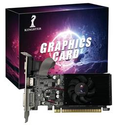 Placa de vídeo GT610 2G PCIE X16 2.0 Placa gráfica GT 610 DDR3 VGA HD DVI 64Bit 1800MHz GPU GT610 Computador de mesa (2G)