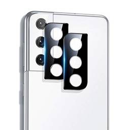 ESR Protetor de lente de câmera compatível com Samsung Galaxy S21 (2021), vidro temperado ultrafino resistente a arranhões, preto- 2 pack