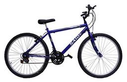 Bicicleta Aro 26 Masculina De Passeio 18 Marchas (Azul)