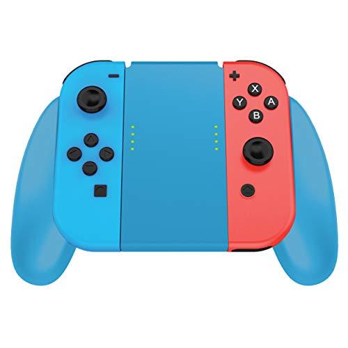 Joycon Comfort Grip for Nintendo Switch by TalkWorks | Controller Game Accessories Handheld Joystick Remote Control Holder Joy Con Kit, Blue