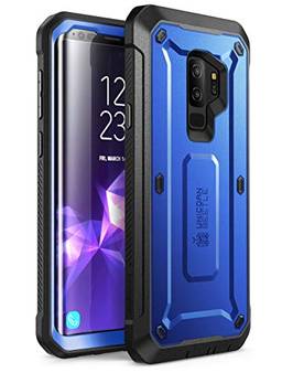 SUPCASE Capa Unicorn Beetle Pro Series projetada para Samsung Galaxy S9+ Plus, com protetor de tela integrado, capa coldre resistente de corpo inteiro para Galaxy S9+ Plus (versão 2018) (azul royal)