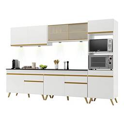 Cozinha Completa 5 peças com Leds Mp2014 Veneza Up Multimóveis Branca