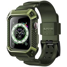 SUPCASE [Unicorn Beetle Pro] Projetado para Apple Watch Series 8/7/6/SE/5/4 [45/44 mm], capa protetora robusta com pulseiras (verde escuro)