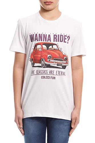 Colcci Fun Camiseta Estampada: Wanna Ride? The Classics Are Eternal, 10, Mescla/Preto