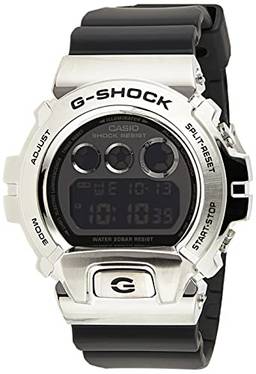 Relógio CASIO G-SHOCK masculino aço prata GM-6900-1DR