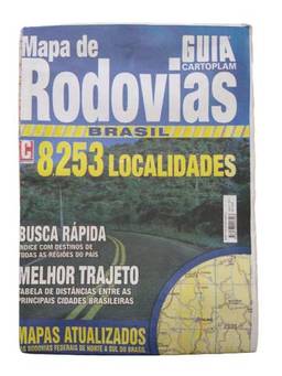 Mapa de Rodovias Brasil Cartoplam: 8.253 localidades