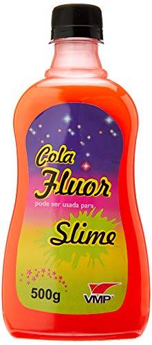 Cola Color Fluor 500G Cor Unica Caixa C/6 Laranja