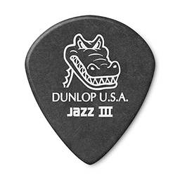 Palhetas de guitarra Dunlop Jazz III Grip Black