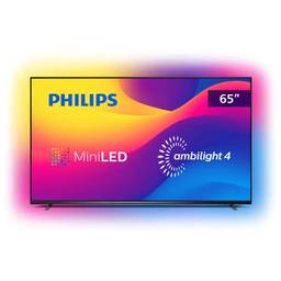 Philips Smart TV 65" Mini LED 4K 120 Hz Ambilight 4, Android TV, HDMI 2.1, Play-Fi, Freesync PRO, Dolby Vision Atmos, Google Assistant, Alexa, 70 W RMS