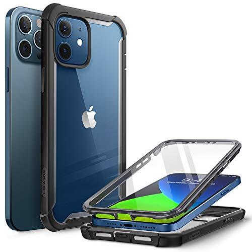 Capa Capinha Case i Blason Ares para iPhone 12, iPhone 12 Pro 6.1 polegadas (versão 2020), capa resistente dupla camada transparente com protetor de tela integrado (Preto)