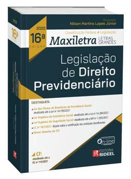 Legislação de Direito Previdenciário - Coleção Maxiletra - 16ª Edição (2022)