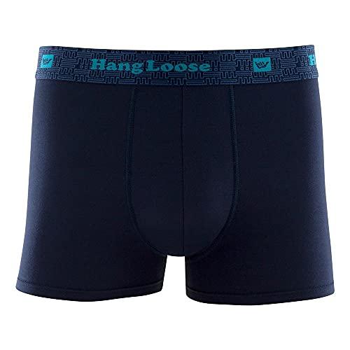 Cueca Boxer Modal Elast Bord, Hang Loose, Masculino, Azul Marinho, M