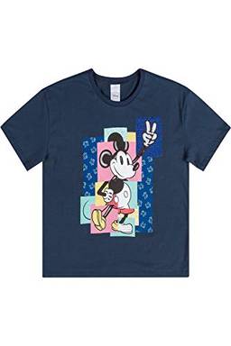 Camiseta , Disney, Feminina, Azul Marinho, GG