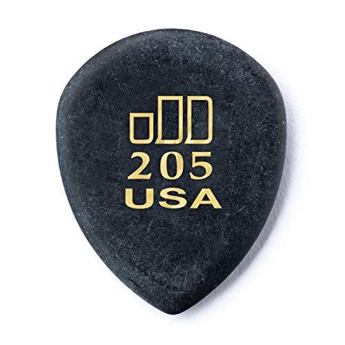Dunlop 477P205 JD Jazztones™, preta, ponta pontuda, pacote com 6