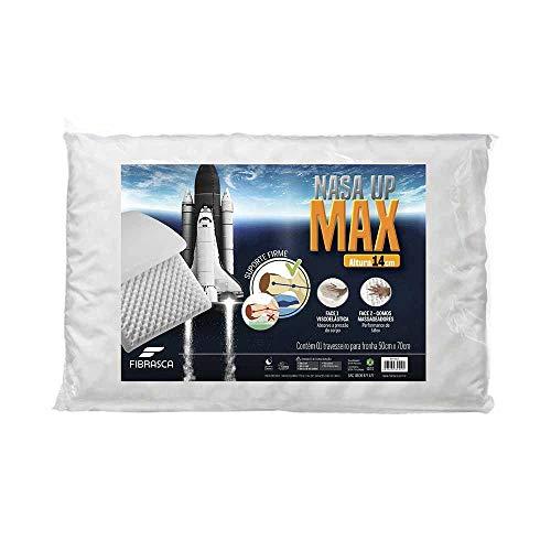 Travesseiro NASA Up Max,p/Fronhas 50x70cm,Suporte Alto - Fibrasca, BRANCO