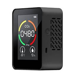 Detector de dióxido de carbono 3 em 1 Monitor de qualidade do ar Temperatura Umidade, Analisador de ar para CO2, Medidor digital de CO2 para escritórios domésticos Staright